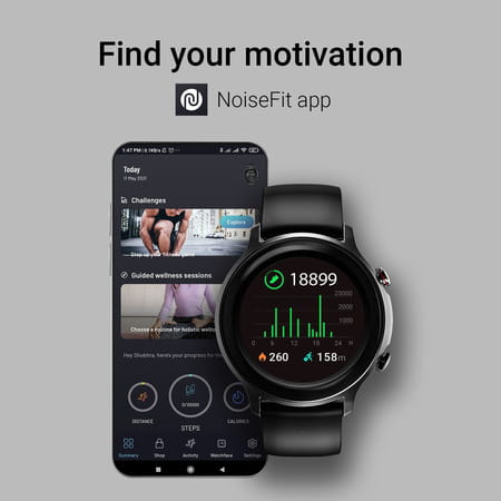 Noise Fit Active Spo2 Smartwatch (Black)