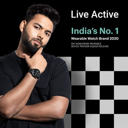 Noise Fit Active Spo2 Smartwatch (Black)