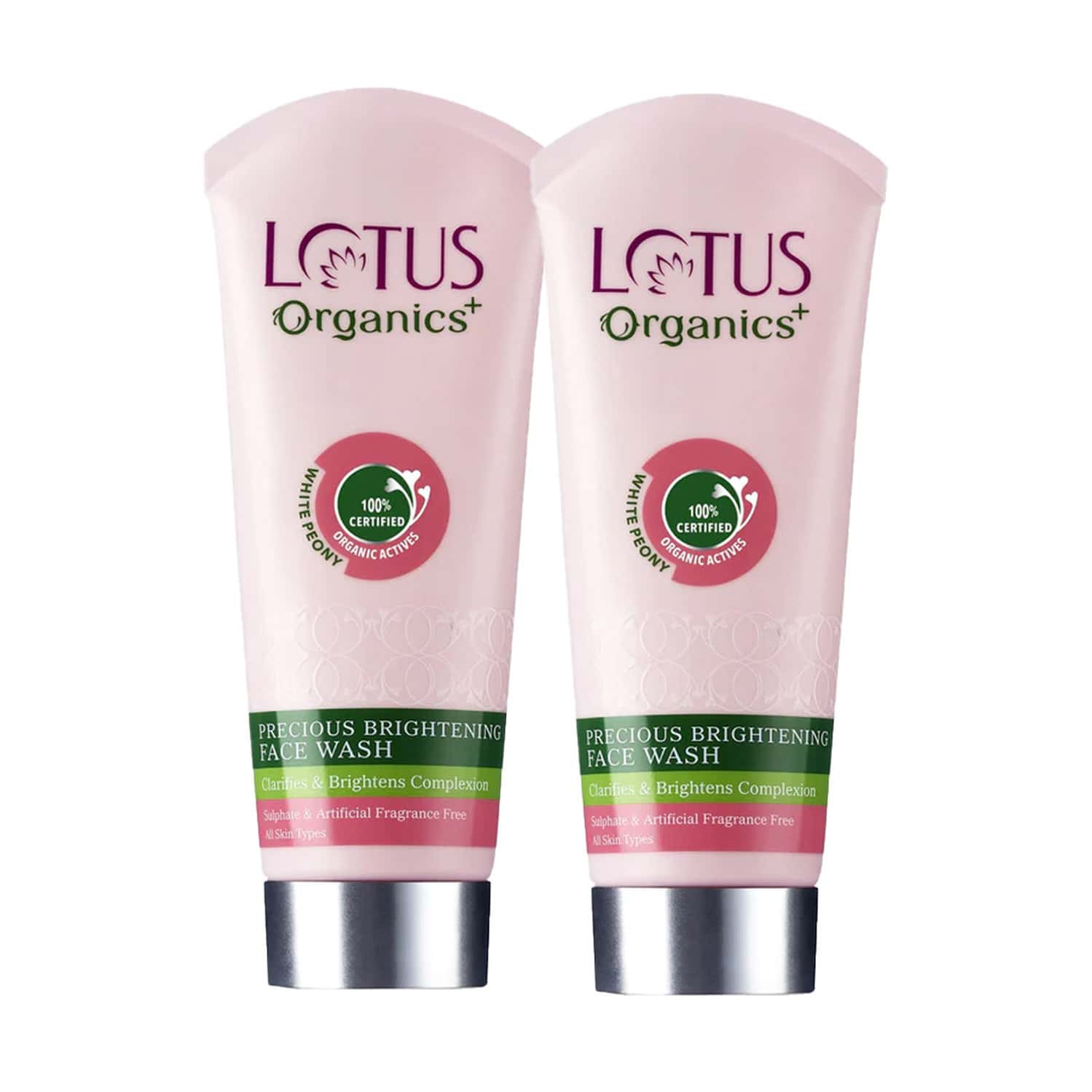 Lotus Organics+ Precious Brightening Face Wash 50g ( Pack Of 2 )