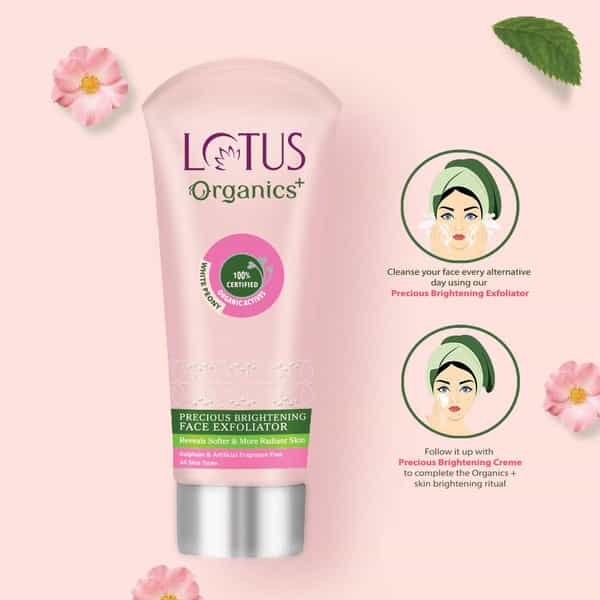 Lotus Organics+ Precious Brightening Face Wash 50G ( Pack Of 2 )
