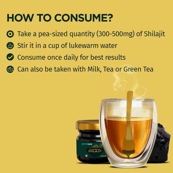 Greencure Original Himalayan Shilajit Resin (20G) Shilajeet / Silajit