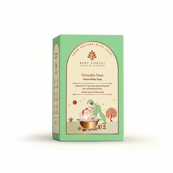 Baby Forest Nirmalya Snan Natural Baby Soap For Kids | Baby Soap For Bath | 125.0 Gm