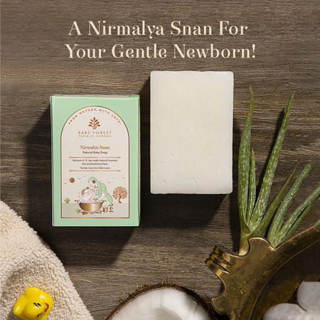 Baby Forest Nirmalya Snan Natural Baby Soap For Kids | Baby Soap For Bath | 125.0 Gm