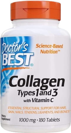 Doctor's Best Collagen Types 1 & 3 Tablets | 180 Count