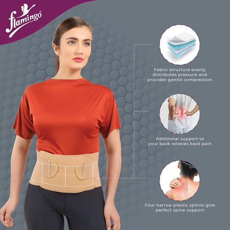 Flamingo Lumbar Sacro Belt (Waist & Back Support Belt) Back / Lumbar Support (Xl)