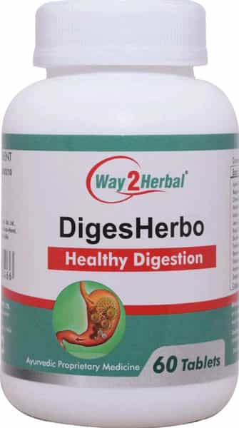 Way2herbal Diges Herbo - 60 Tablets - Pack Of 2
