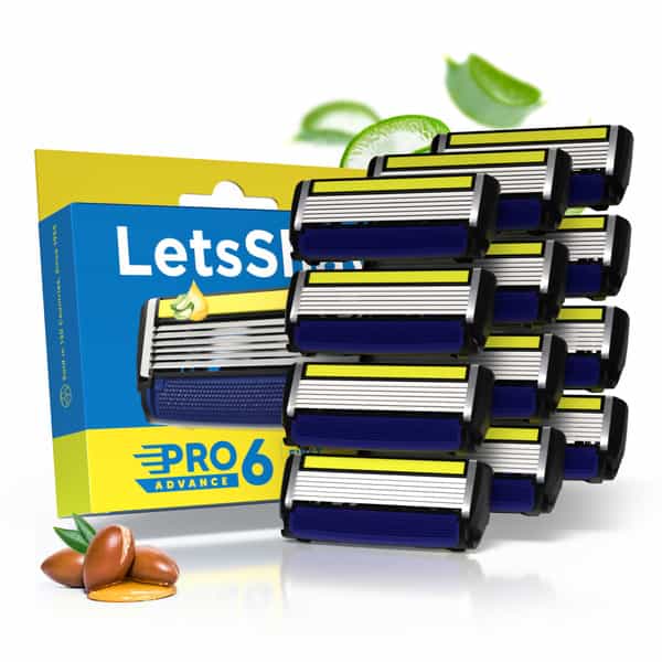 Letsshave Pro 6 Advance Blades (Pack Of 12)