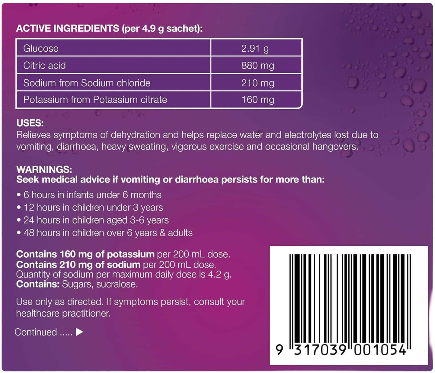 Hydralyte Electrolyte Powder | Adults | Apple Blackcurrant | 10 Sachets