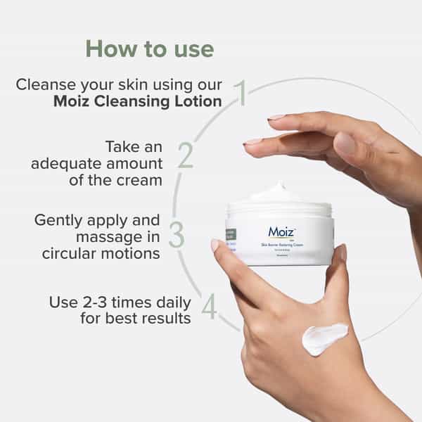 Moiz Mm Skin Barrier Restoring Cream - Face & Body 150Gm