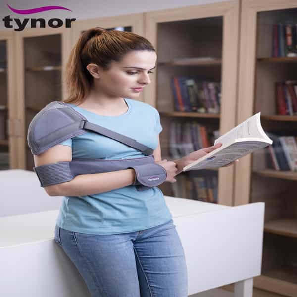 Tynor Elastic Shoulder Immobiliser Grey Small 1 Unit