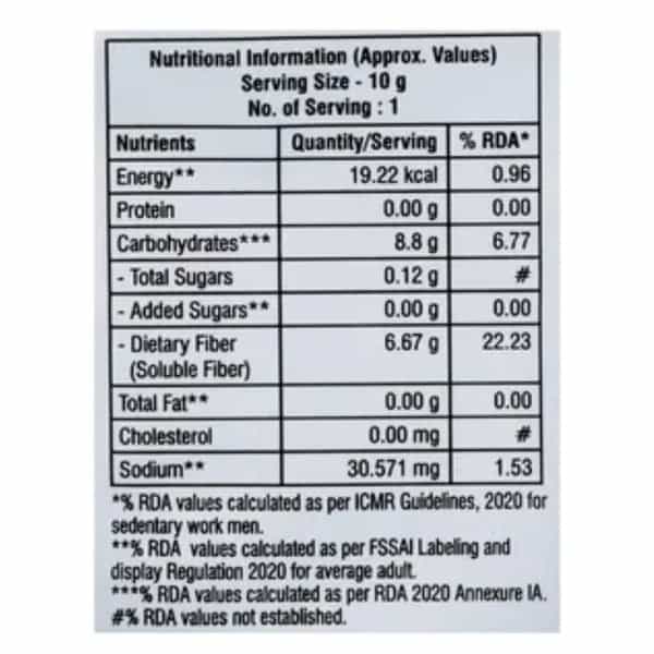 Fibrelite 4 In 1 Soluble Dietary Fubre | Orange | Sachet | 10 Gm