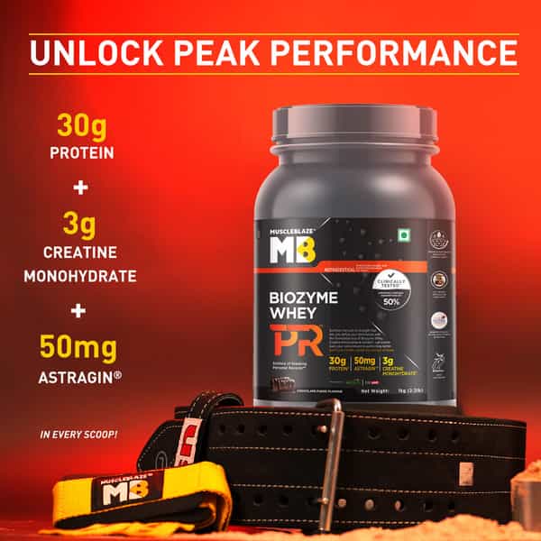 Muscleblaze Biozyme Whey Protein Pr With 30G Protein (Chocolate Fudge | 1Kg / 2.2Lbs)