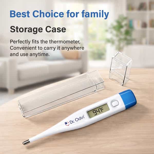 Dr. Odin Odt102 Digital Thermometer| Fast And Accurate Temperature Measurement| Beep Alarm
