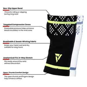Actifit Wrist Support Brace | Compression & Pain Relief | L Size | Multicolor | 1 Pack