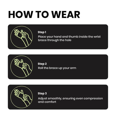 Actifit Wrist Support Brace | Compression & Pain Relief | L Size | Multicolor | 1 Pack