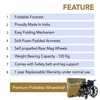 Everactiv Everyday Premium Foldable Wheelchair