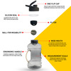 Muscleblaze Gallon Water Bottle | Gym | Bcaa | Protein Shaker Bottle | With Blender Ball|1.5 L