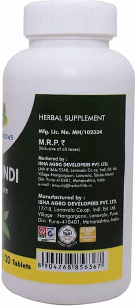 Grazing Meadows Nirgundi 120 Tablet - 500Mg For Joint Care & Various Health Benefits (Pack Of 5)
