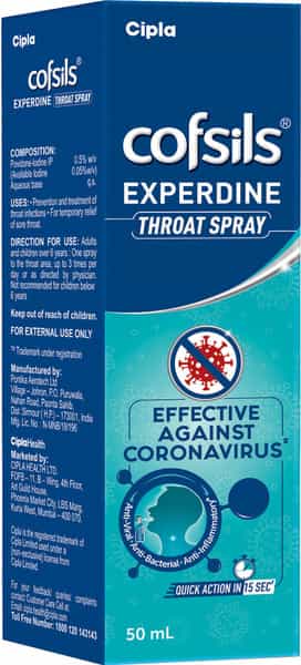 Cofsils Experdine Throat Spray 50 Ml