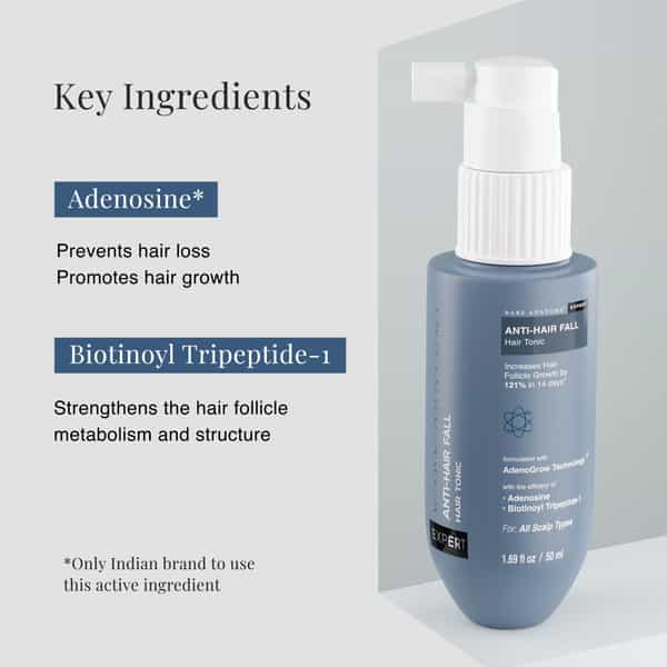 Bare Anatomy Anti-Hair Fall Tonic With Adenosine| Increase Hair Follicle Growth|For Men & Women 50Ml