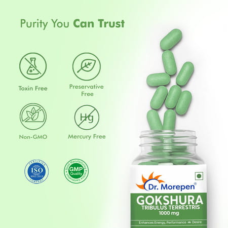 Dr. Morepen Gokshura | Men | Tribulus Terrestris | Tablets | 60 No'S