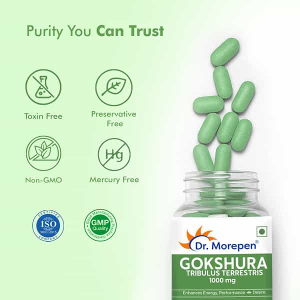 Dr. Morepen Gokshura | Men | Tribulus Terrestris | Tablets | 60 No's