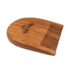 Man Arden Pure Neem Wooden U Shaped Beard Comb With Premium Faux Leather Pouch