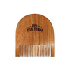 Man Arden Pure Neem Wooden U Shaped Beard Comb With Premium Faux Leather Pouch