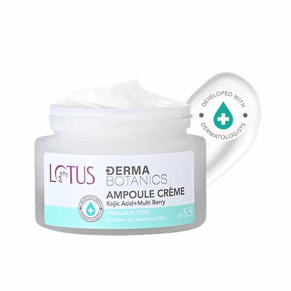 Lotus Dermabotanics Kojic Acid + Multi Berry Ampoule Cream | Reduces Blemishes Enhances Radiance 50G