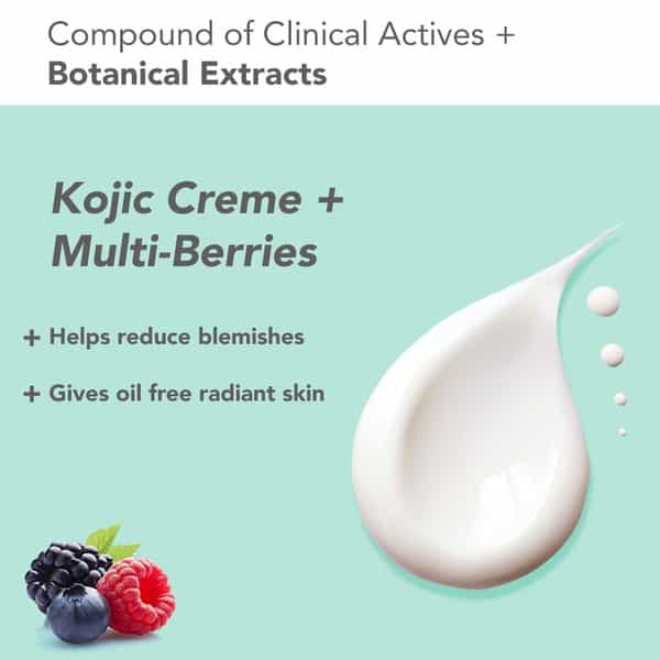 Lotus Dermabotanics Kojic Acid + Multi Berry Ampoule Cream | Reduces Blemishes Enhances Radiance 50G
