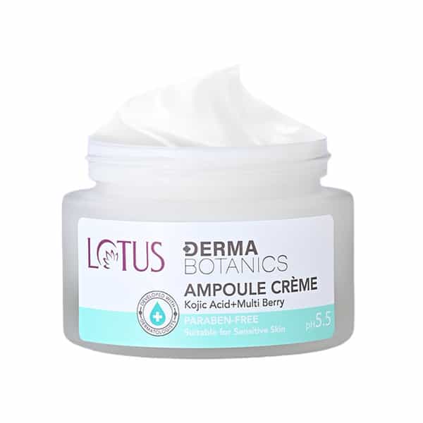 Lotus Dermabotanics Kojic Acid + Multi Berry Ampoule Cream | Reduces Blemishes Enhances Radiance 50G