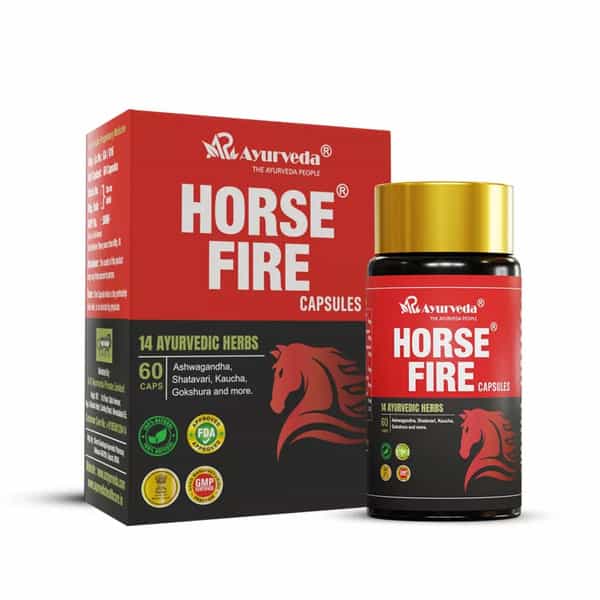 A R Ayurveda Horse Fire Capsule Promotes Natural Energy And Daily Wellness - 60 Capsules