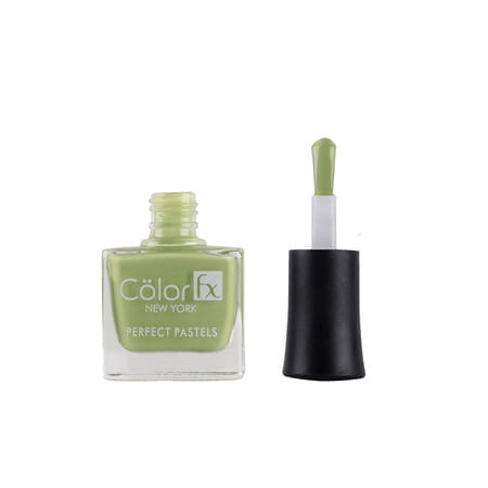 Color Fx Perfect Pastel Glossy Finish 21 Toxin Free Non Yellowing 9 Ml Lime Green Nail Enamel