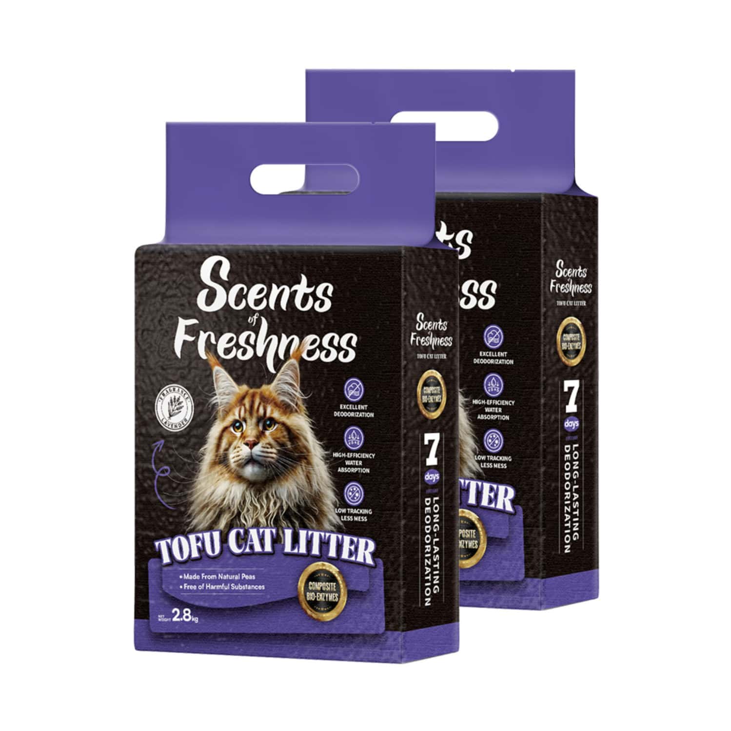Scents Of Freshness - Premium Grade: 2 Percent Lavender Purple Color - 2.8kg - 2mm (Purple)
