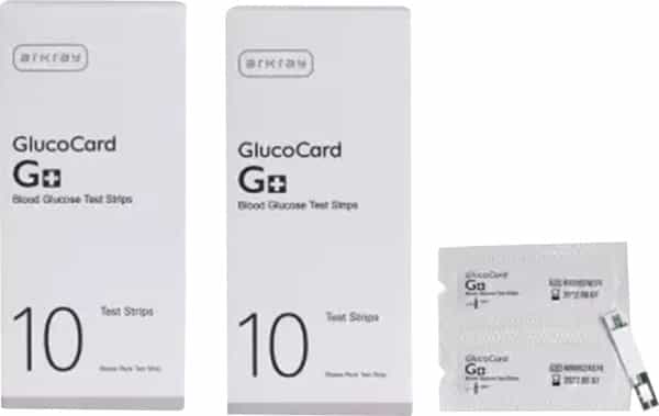 Arkray Glucocard G+ Pack Of 2 X 10 Glucometer Strips