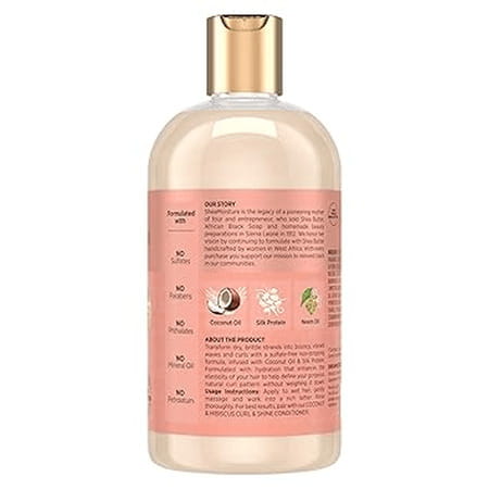 Shea Moisture Coconut & Hibicus Curl & Shine Shampoo | 384 Ml