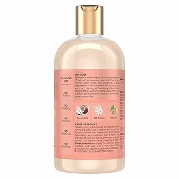 Shea Moisture Coconut & Hibicus Curl & Shine Shampoo | 384 Ml