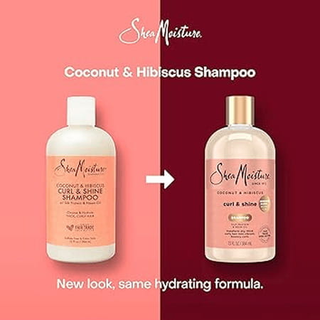 Shea Moisture Coconut & Hibicus Curl & Shine Shampoo | 384 Ml