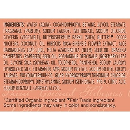 Shea Moisture Coconut & Hibicus Curl & Shine Shampoo | 384 Ml