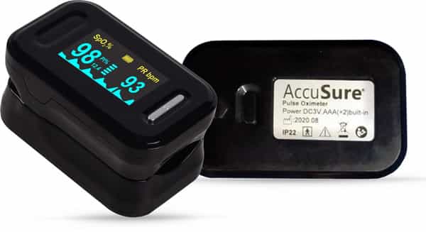 Accusure Yk011 Fingertip Pulse Oximeter With Oled Display