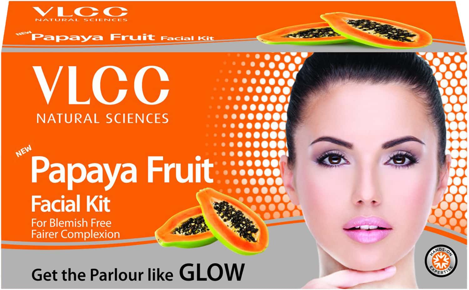 Vlcc Papaya Fruit Single Facial Kit For Blemish Free Fairer Complexion - 60 Gm