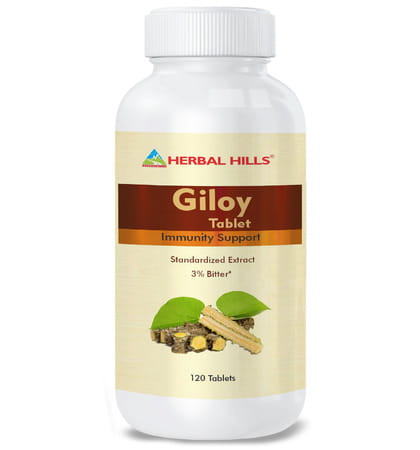 Herbal Hills Giloy 120 Tablets (Pack Of 4)