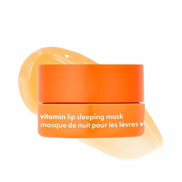 The Face Shop Vitamin C Lip Sleeping Mask - Lightening Korean Balm | Dark Dry Pigmented Lips - 14G