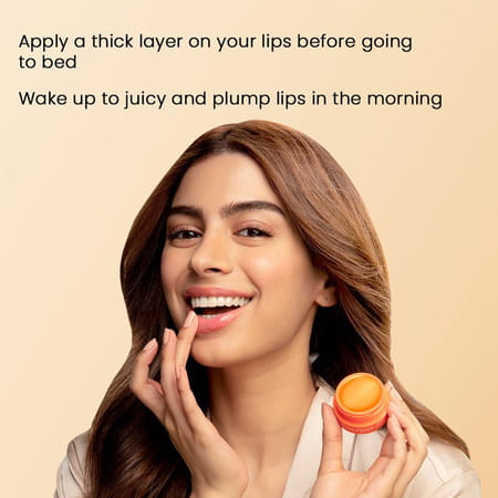 The Face Shop Vitamin C Lip Sleeping Mask - Lightening Korean Balm | Dark Dry Pigmented Lips - 14g