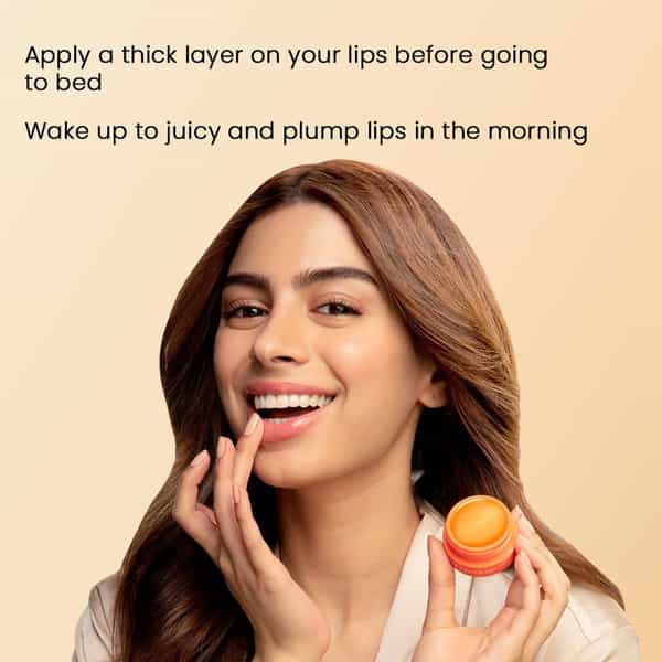 The Face Shop Vitamin C Lip Sleeping Mask - Lightening Korean Balm | Dark Dry Pigmented Lips - 14G