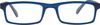 Klar Eye Rectangle Full Rim Reading Glasses Men And Women +0.75 To +3.50+1.75 Power Matte Blue