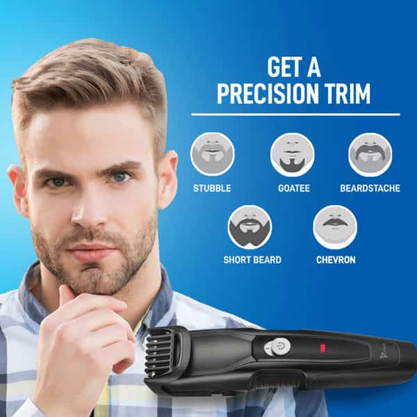 Syska Ht1200 Runtime: 40 Min Trimmer For Men (Black)