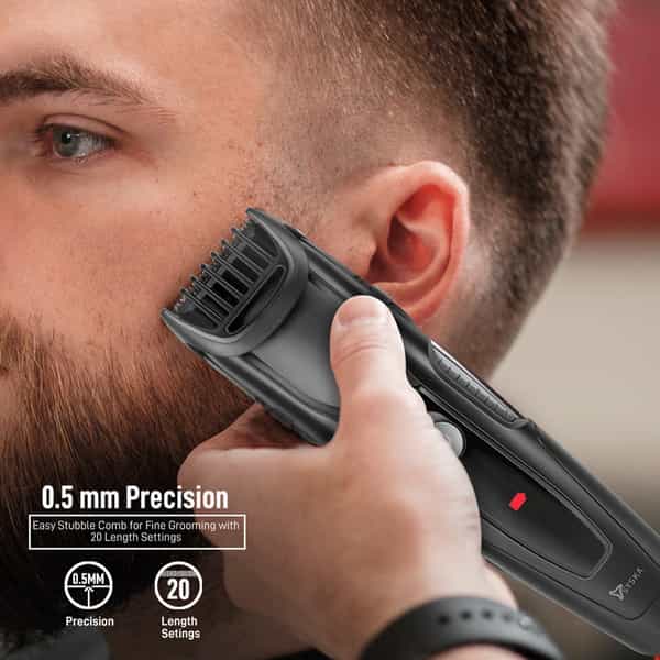 Syska Ht1200 Runtime: 40 Min Trimmer For Men (Black)
