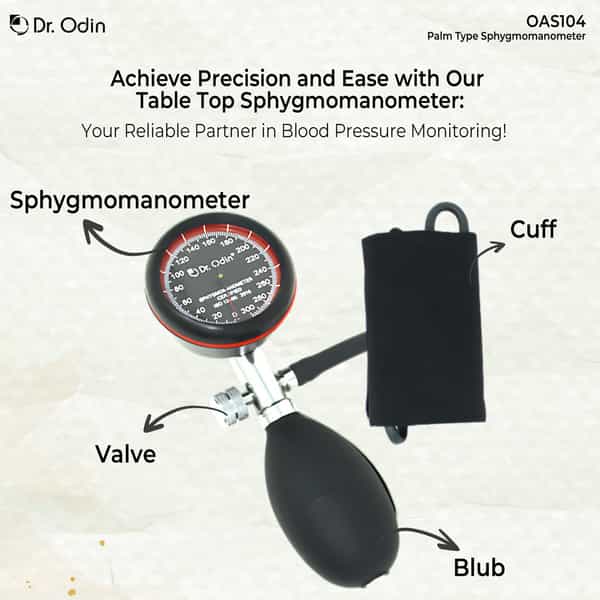 Dr. Odin Oas104 Aneroid Sphygmomanometer Precision Blood Pressure Monitor 1 No's