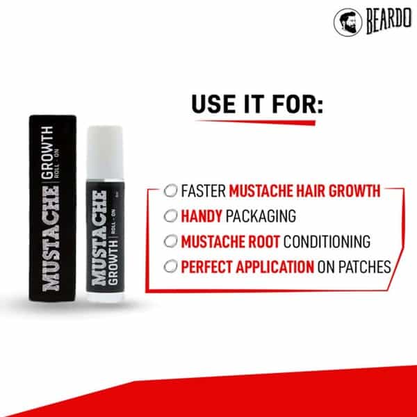 Beardo Mustache Growth Roll On - 8 Ml